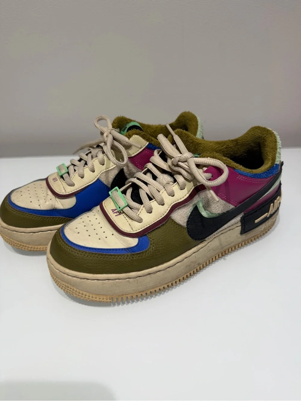 Nike Air Force 1 Shadow SE Cactus Flower Sneakers Size 7.5